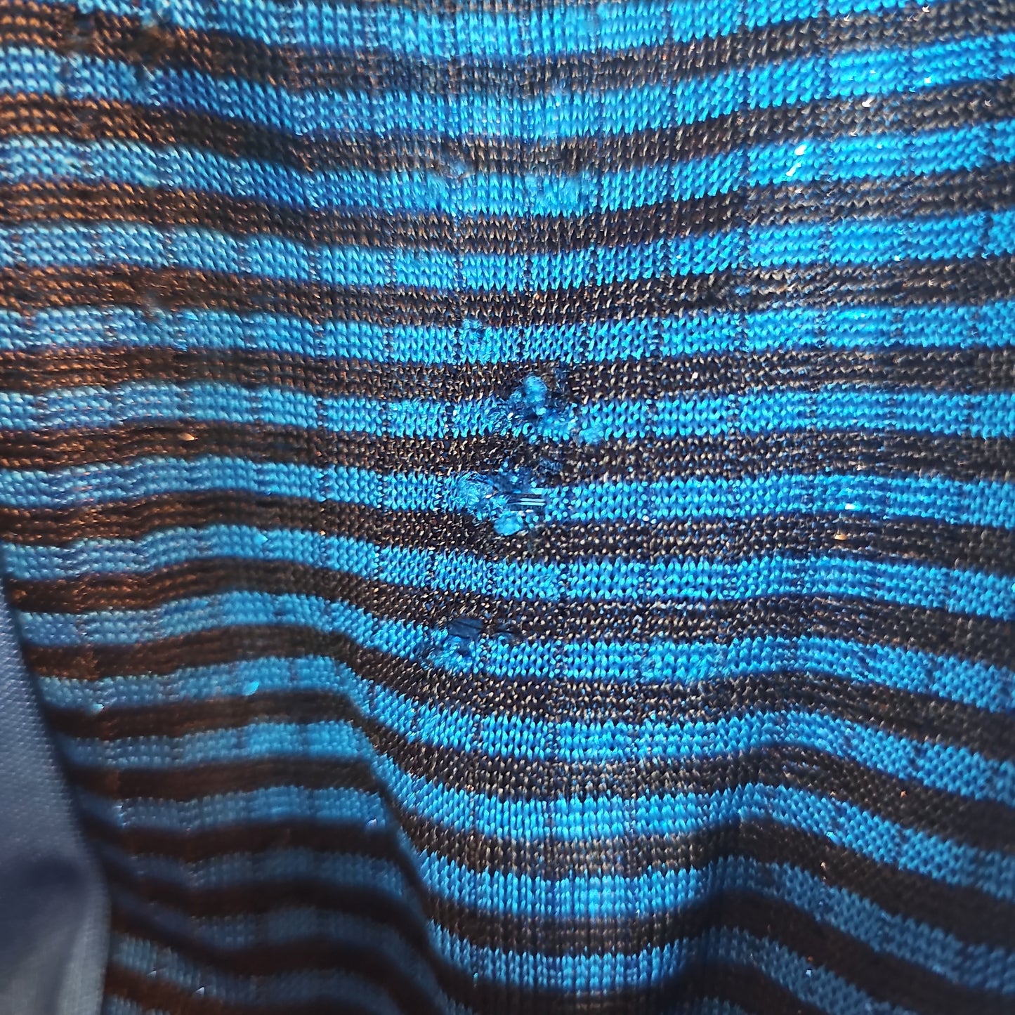 Vintage Electric Blue Panel Bodice Dress