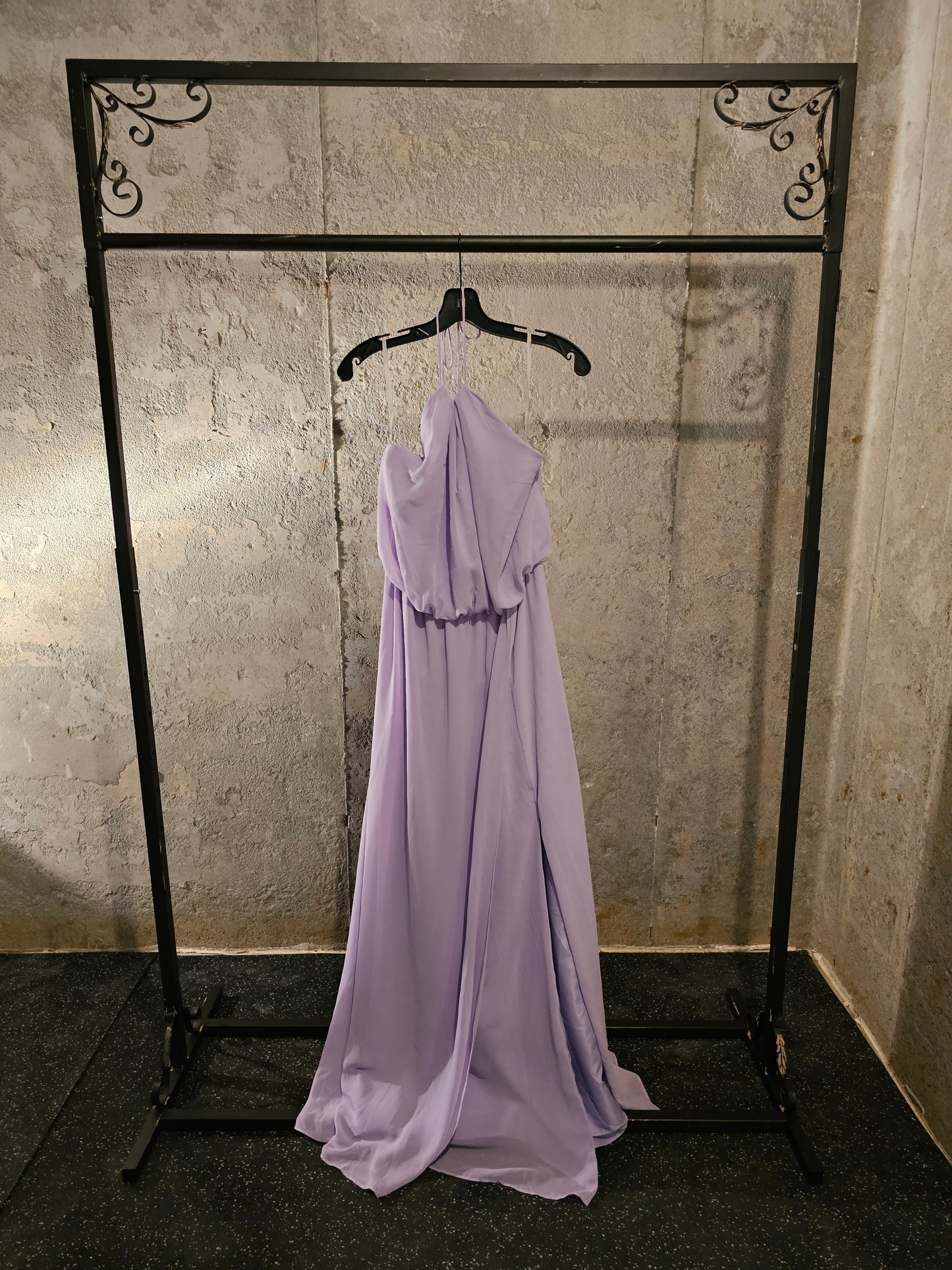 Lavender Chiffon Tie Halter - Wtoo