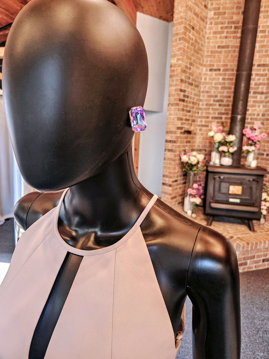 Bella Bridesmaid Lavender Halter Formal Gown