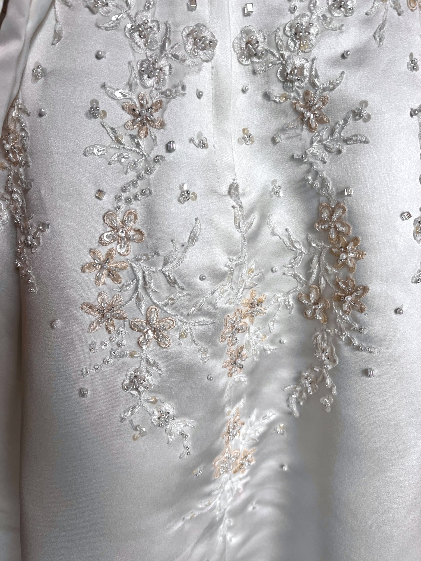 Ivory Beaded Strapless - Michaelangelo - Wedding Gown