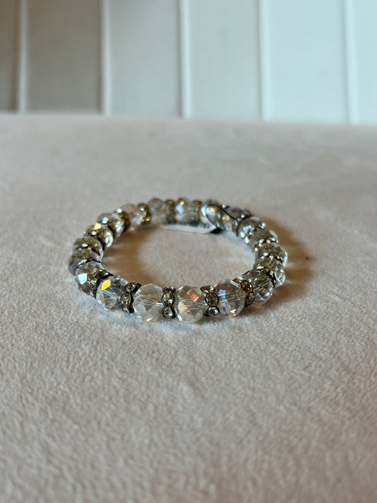 Clear Crystal and Swarovski Crystal Bracelet