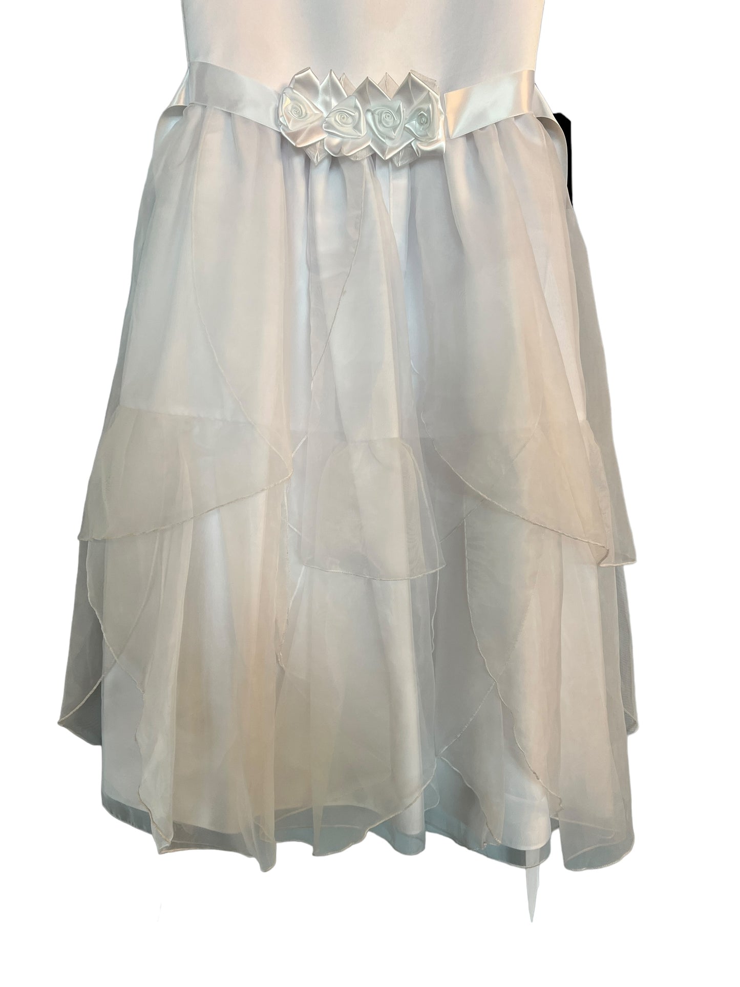 White Organza Flower Girl Dress