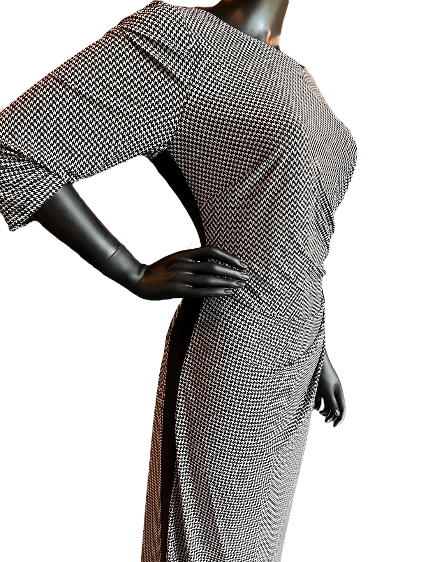 Houndstooth Ralph Lauren Sheath Mid Length Dress / Professional / Everyday Dress