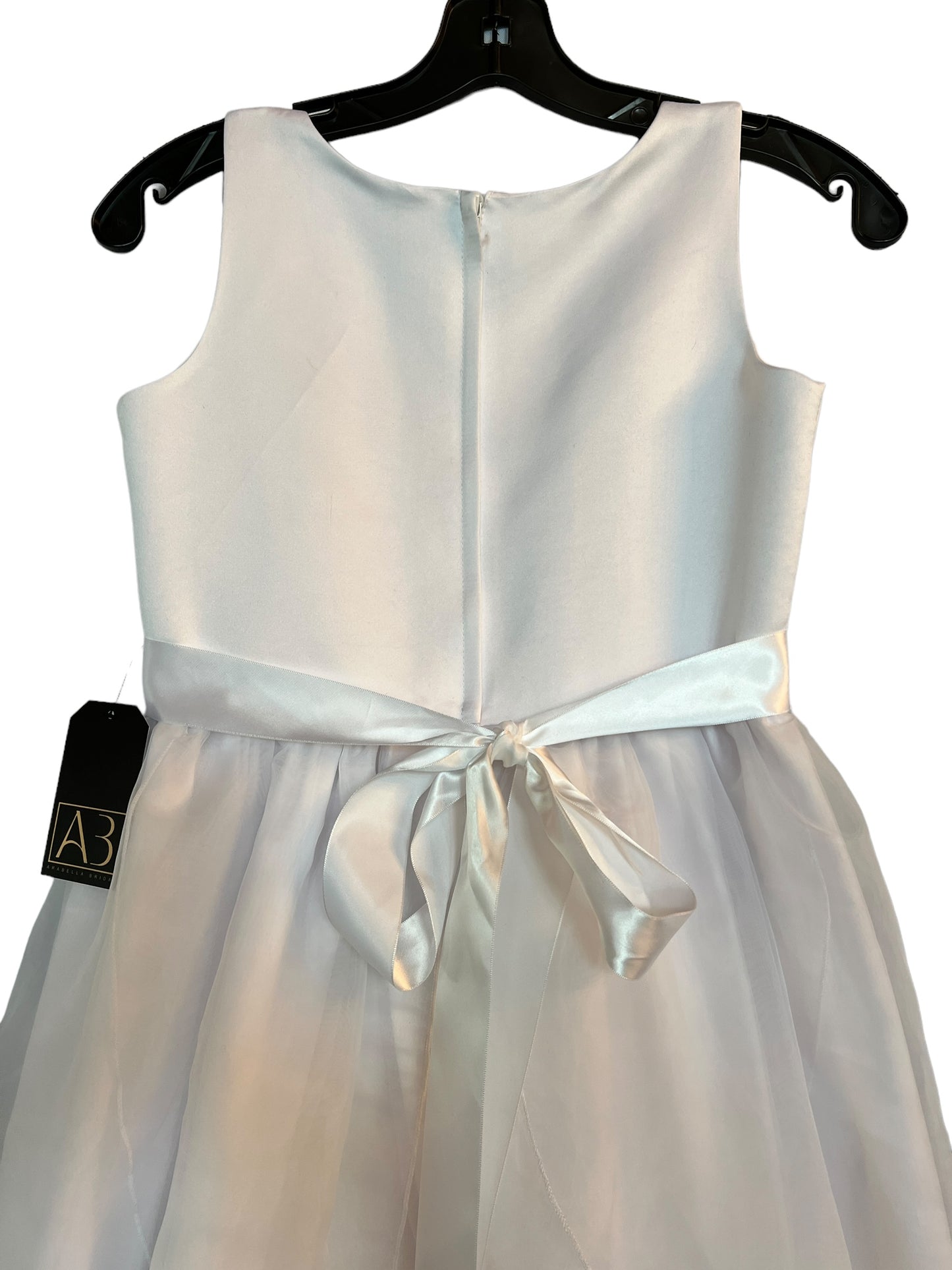 White Organza Flower Girl Dress