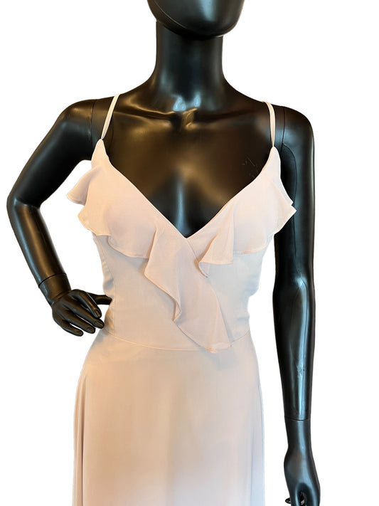 Hayley Paige Candlelight Chiffon Maxi Formal Dress