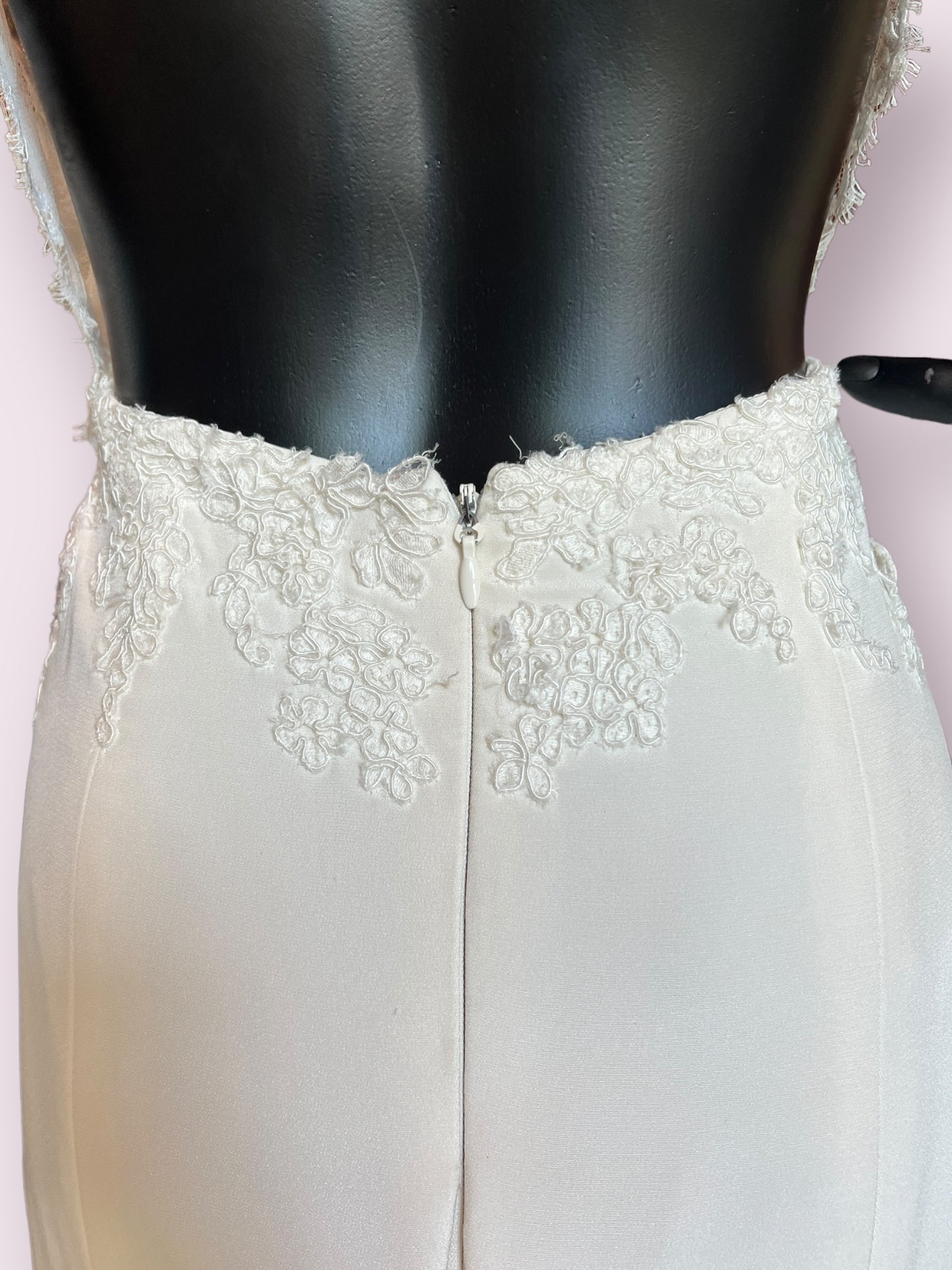 Lace Open Back Chapel - Jim Helm Wedding Gown