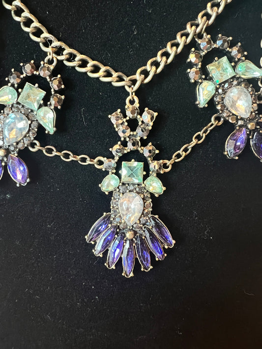 Blue/Turquoise Crystal Necklace