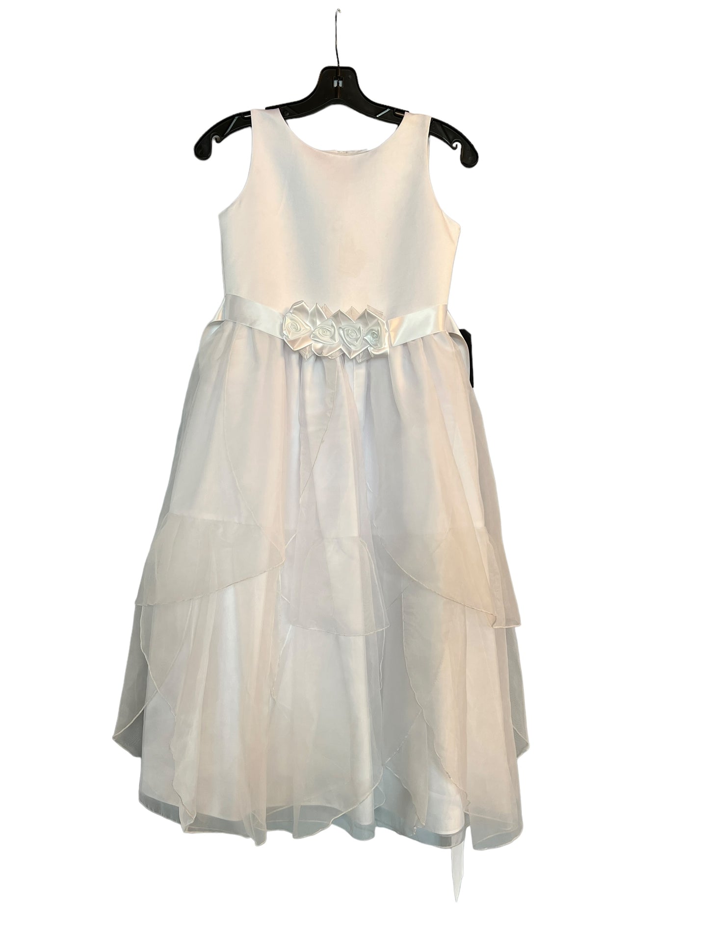 White Organza Flower Girl Dress