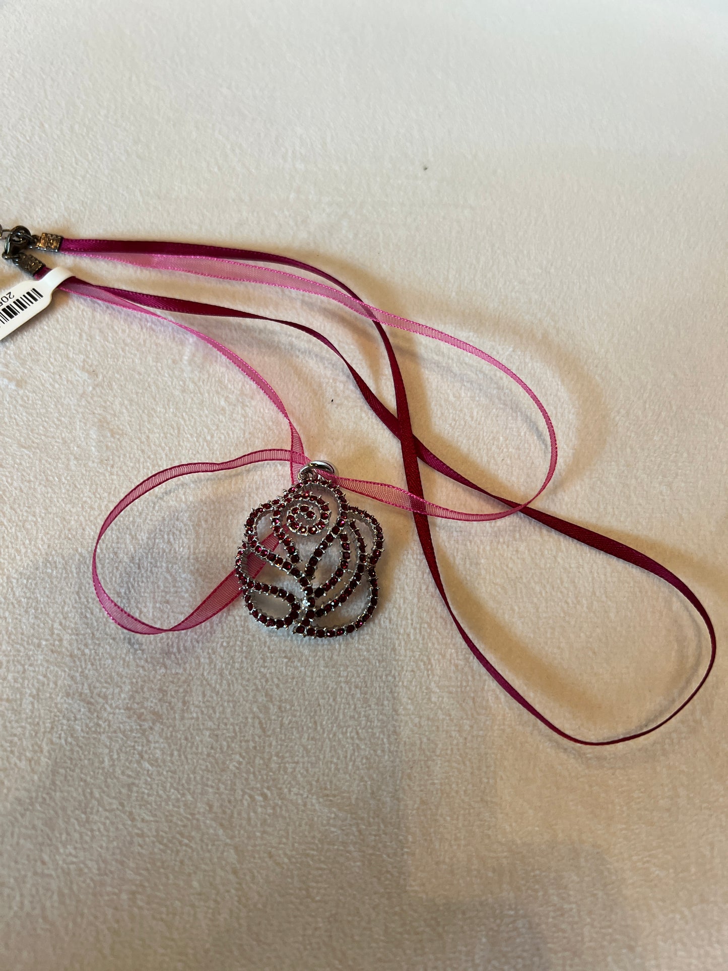 Rose Ribbon Necklace