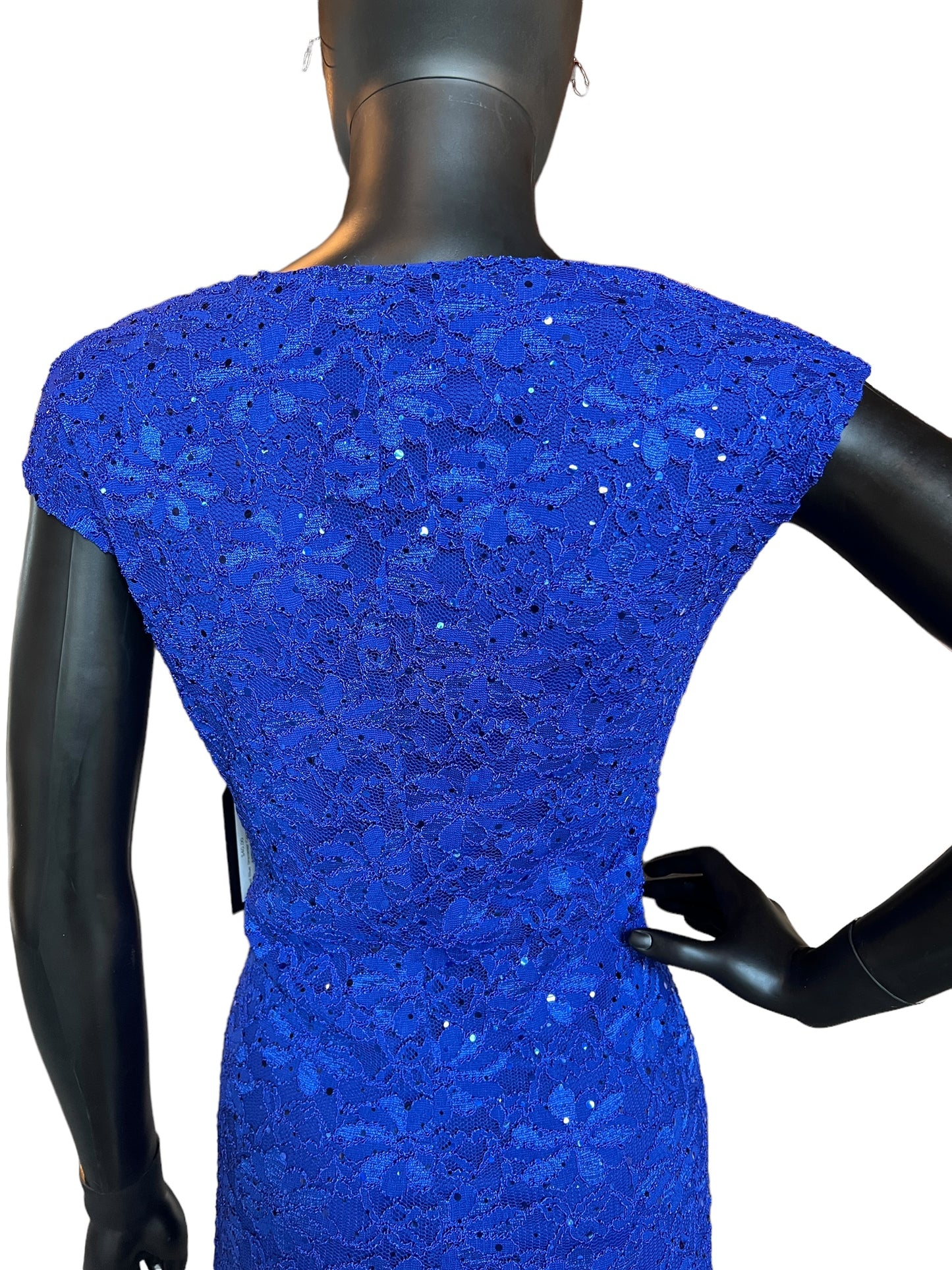 Royal Blue Shimmer Cocktail Dress