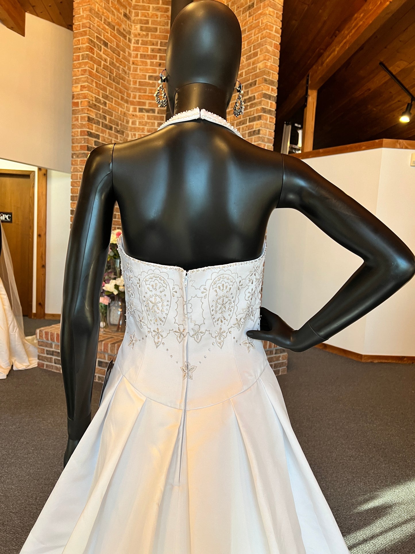 Joli Bridal Beaded Halter Wedding Gown