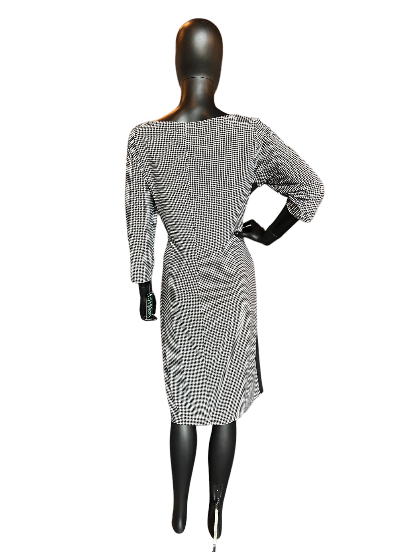 Houndstooth Ralph Lauren Sheath Mid Length Dress / Professional / Everyday Dress