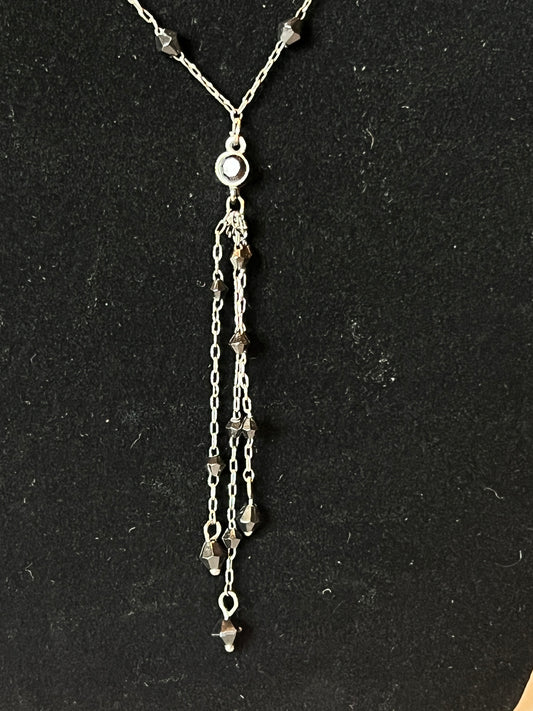 1928 Collection Jet Y-Necklace