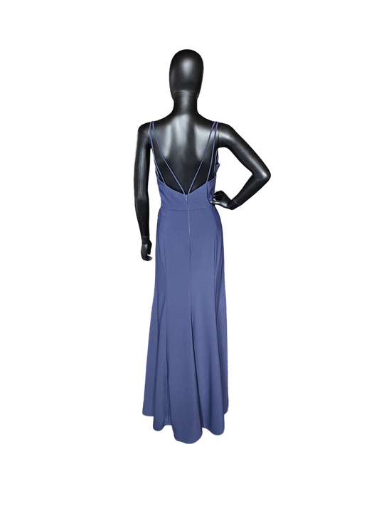 After Six Midnight Crepe High Neck Bridesmaid