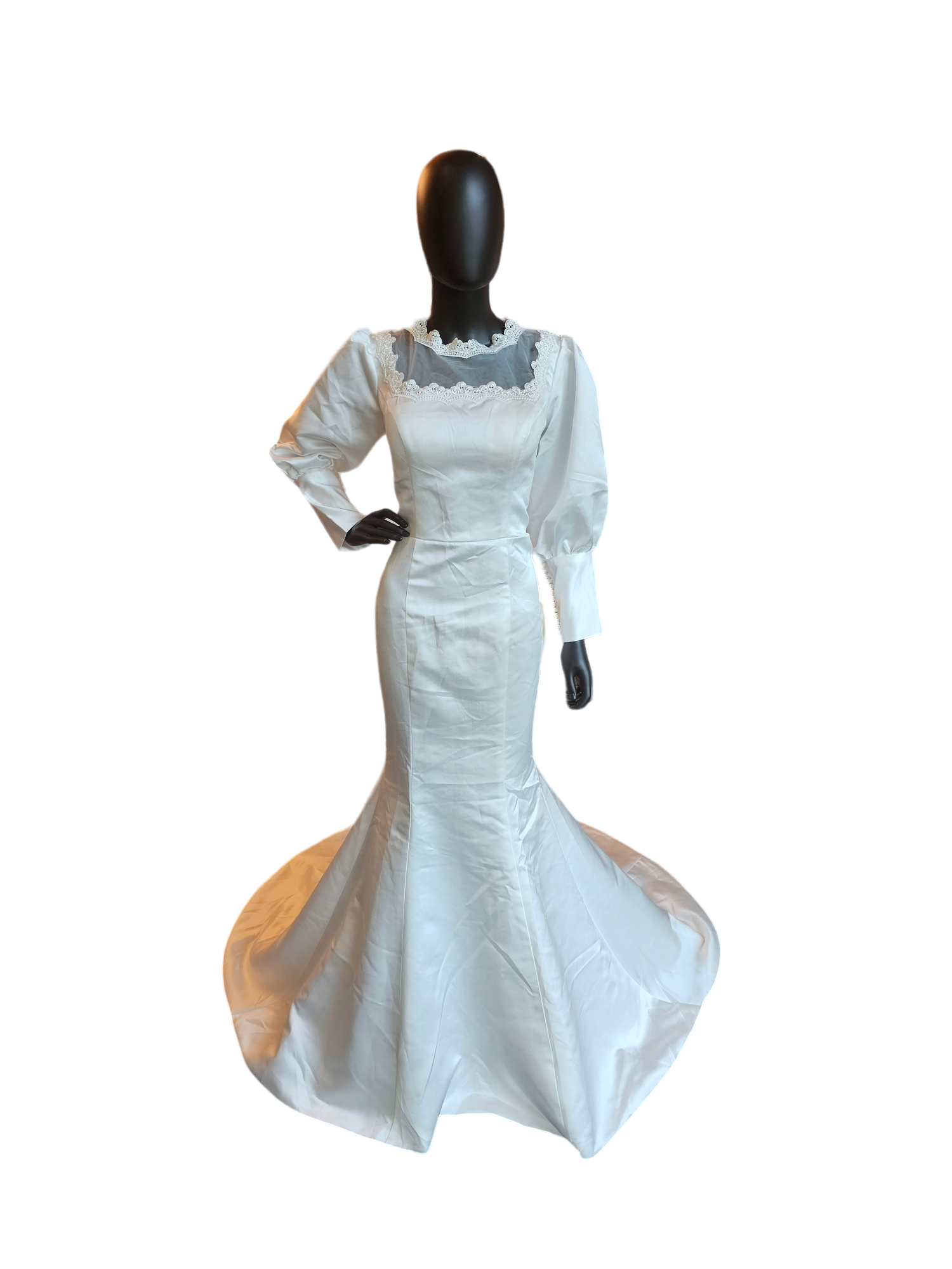 LT Lanting Modest Mermaid Wedding Gown LT Lanting Modest Mermaid Wedding Gown