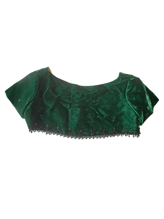 Vintage Green Velvet Jacket