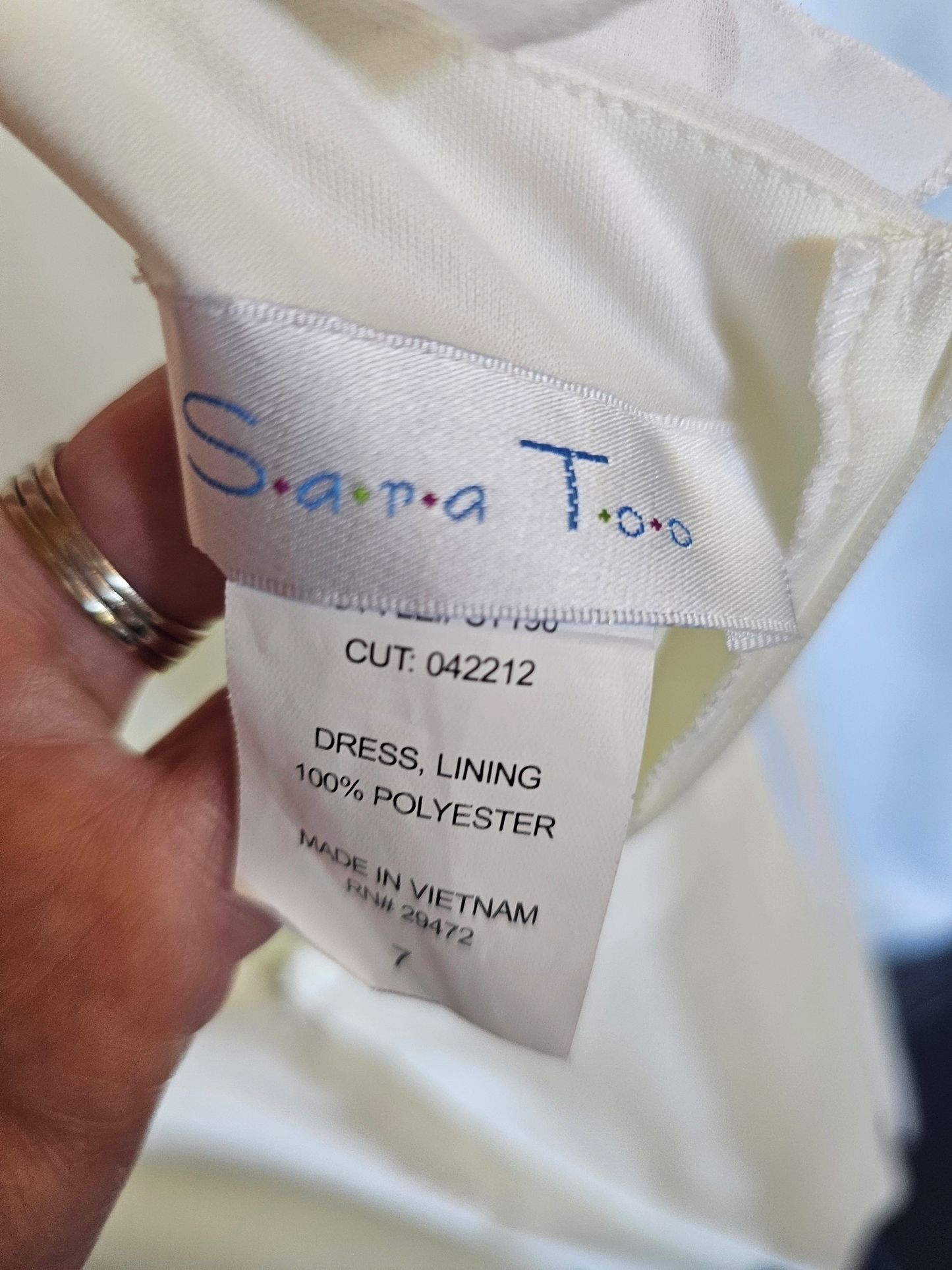 White Chiffon Child's Dress