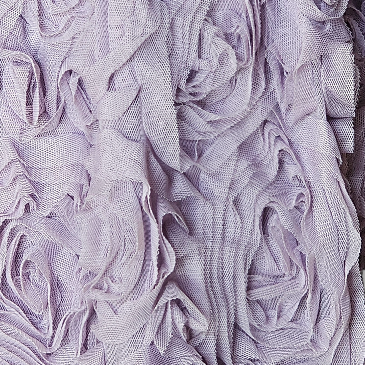 White/Black/Lavendar 3D Rose Party Dress - Trixxi