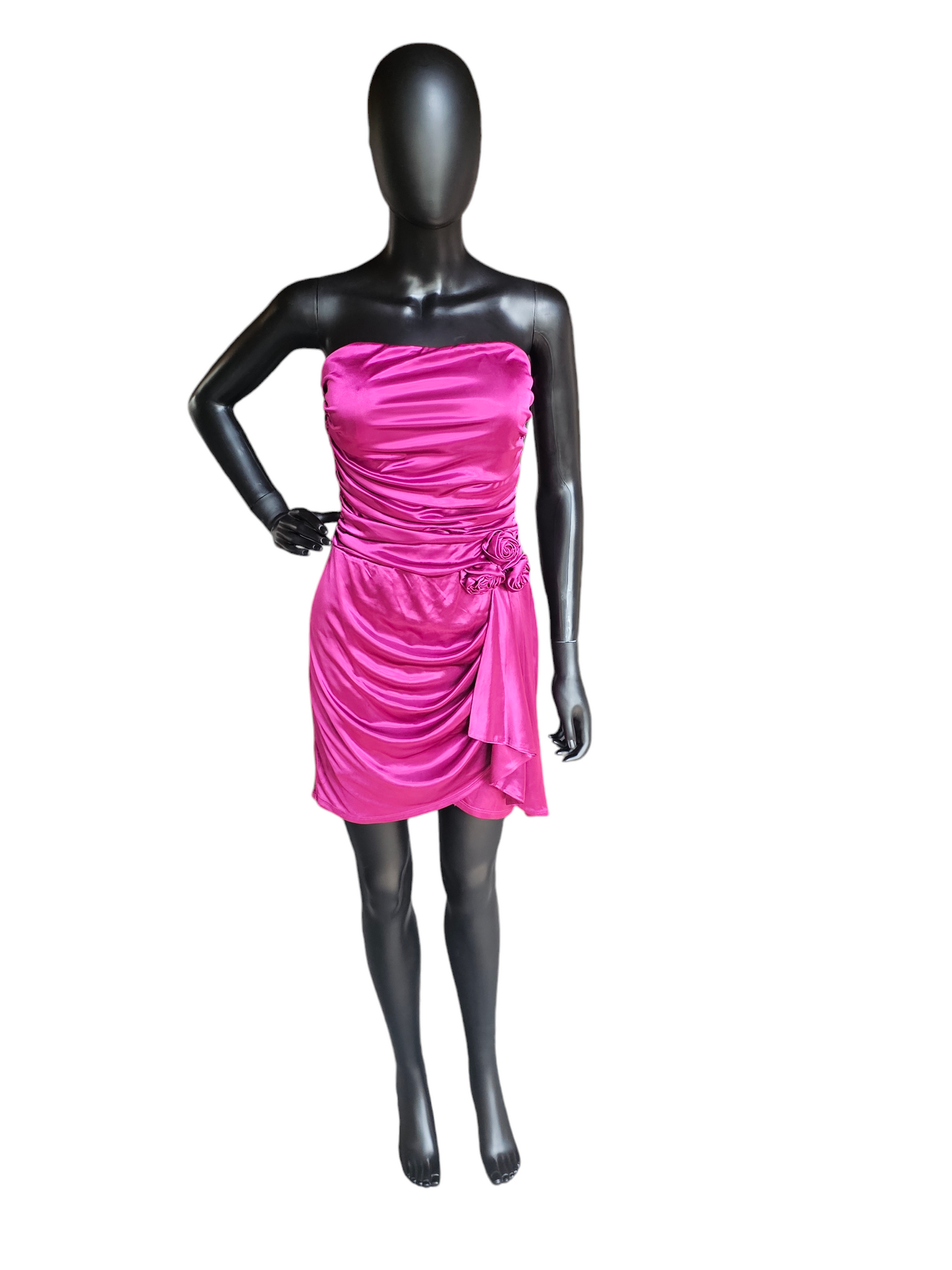 Pink Stretch Sateen Party Dress - Speechless