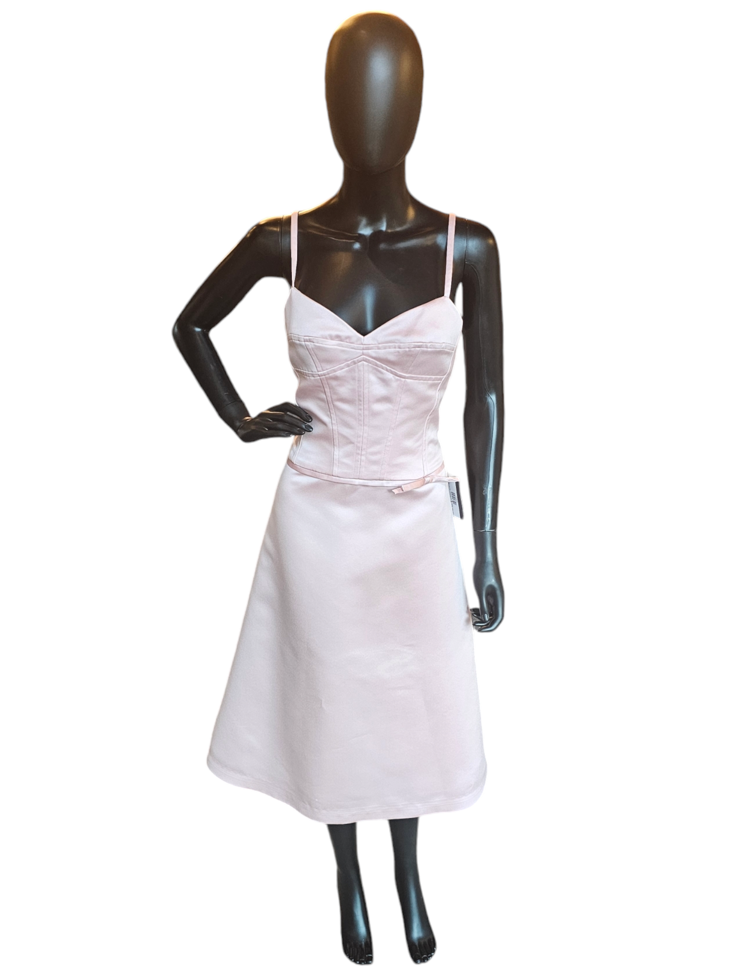 Bcbg designer pale pink sold satin bustier Dress