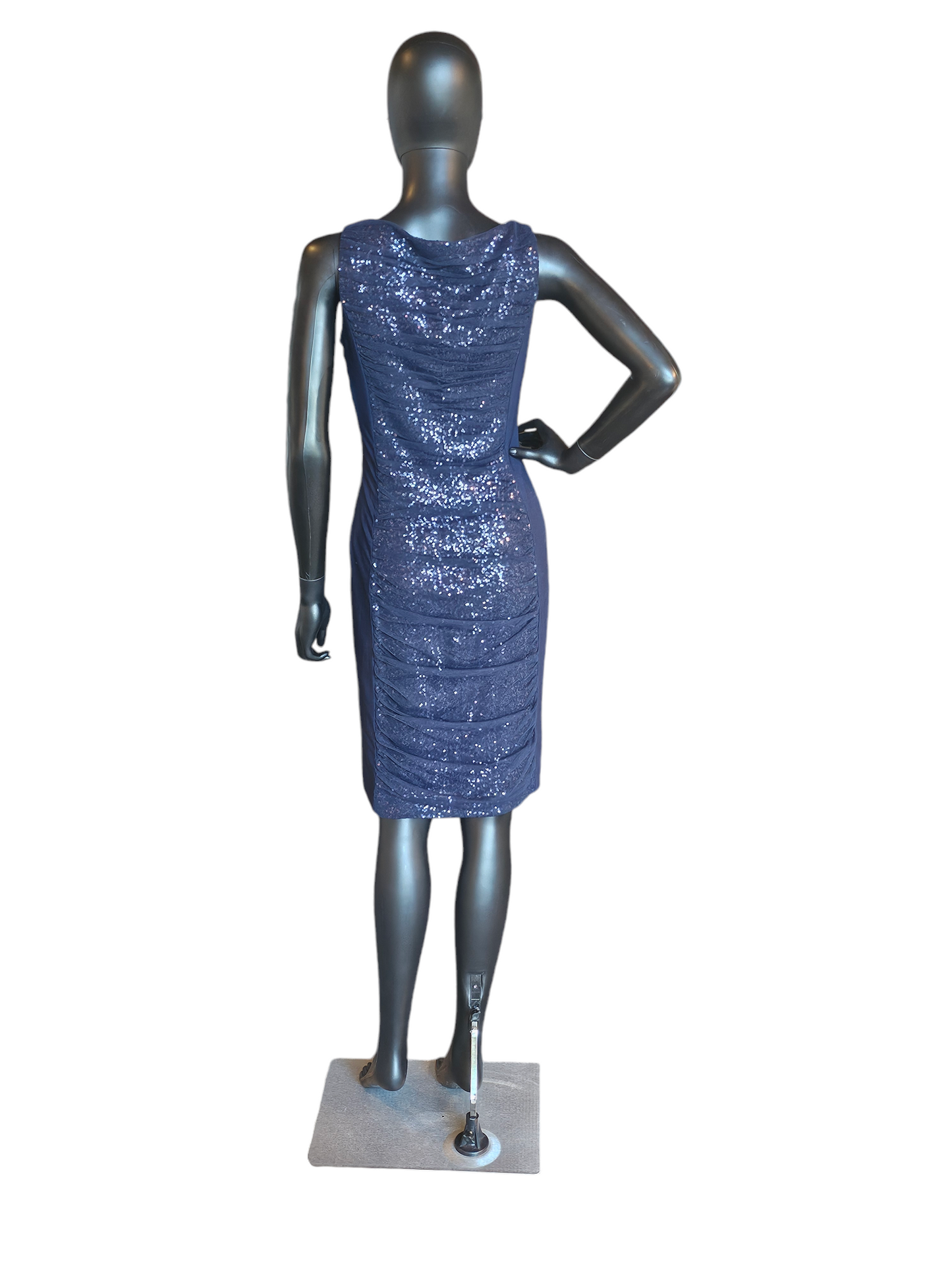 Navy Sequin Sheath Dress - Ralph Lauren