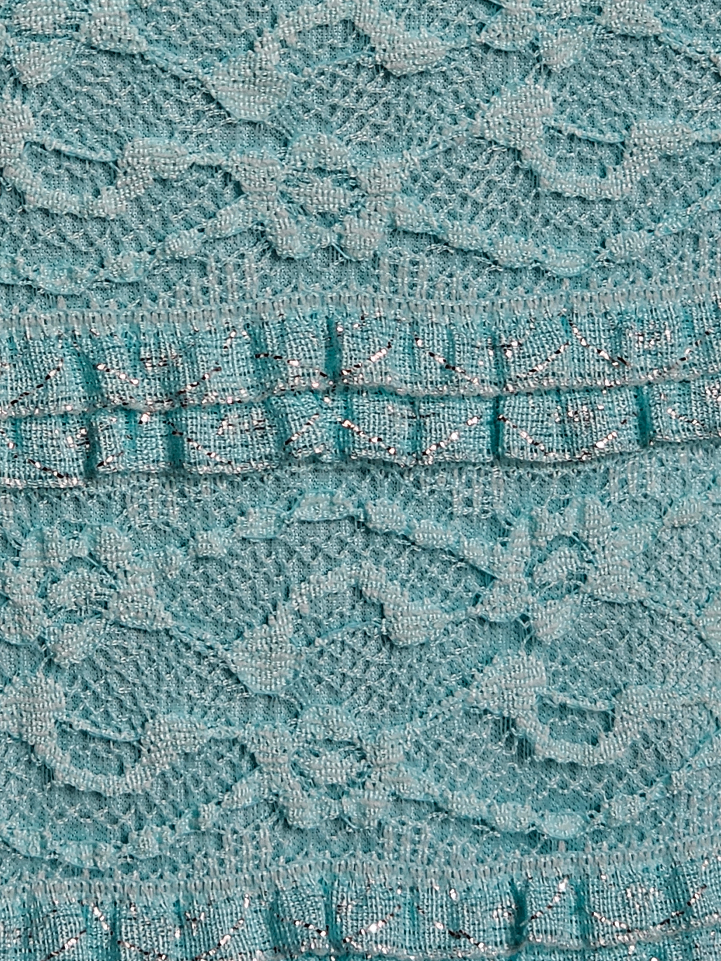 Turquois Lace Flutter Sleeve Dress - Guess Los Angeles