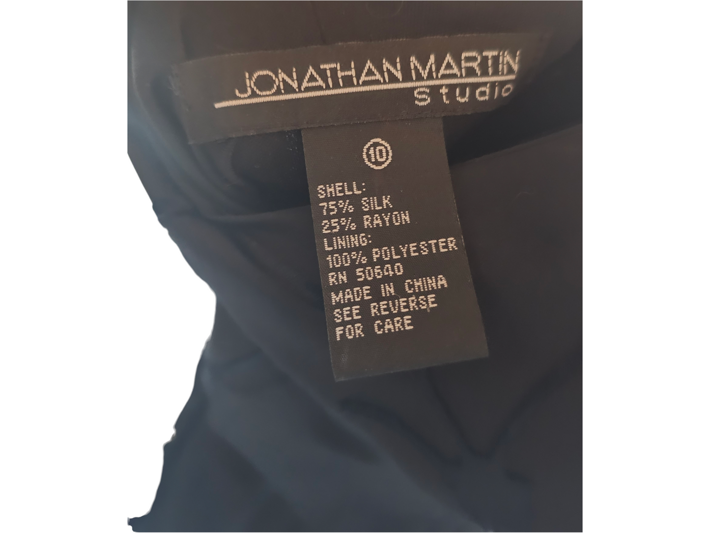 Vintage Black Silk Burnout Handkerchief Dress - Jonathan Martin