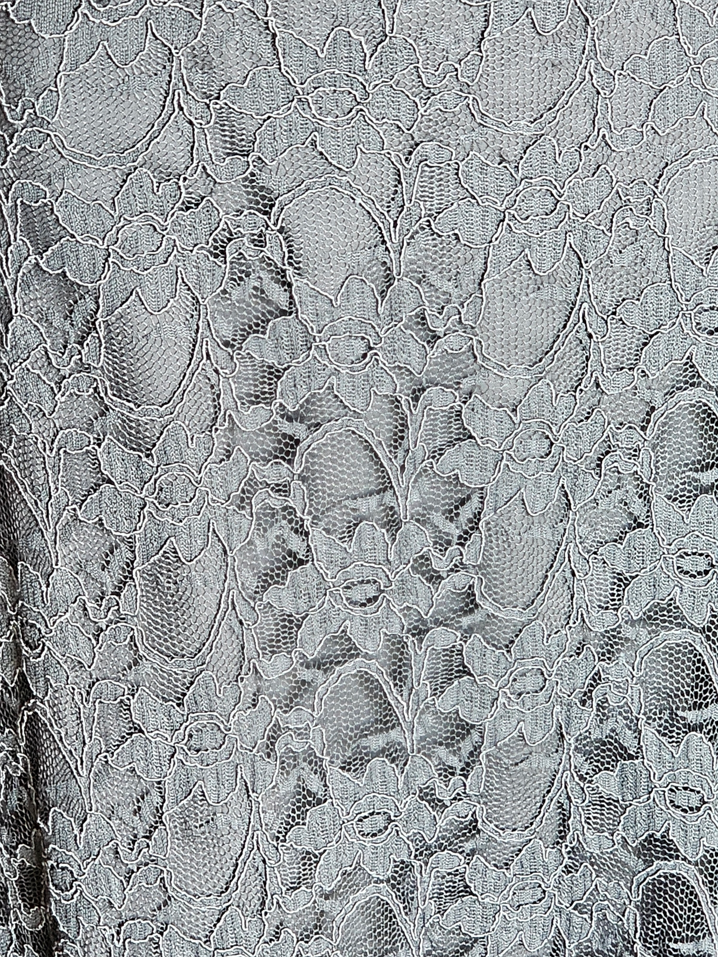 Slate Lace Sweetheart Neckline Formal Dress - Mori Lee