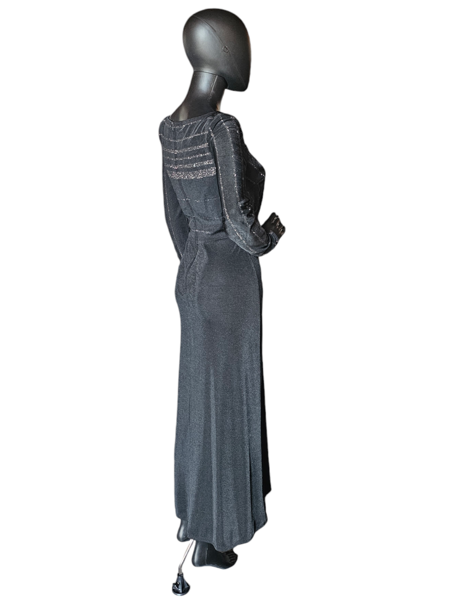 Sparkle Jersey Long Sleeve Dress