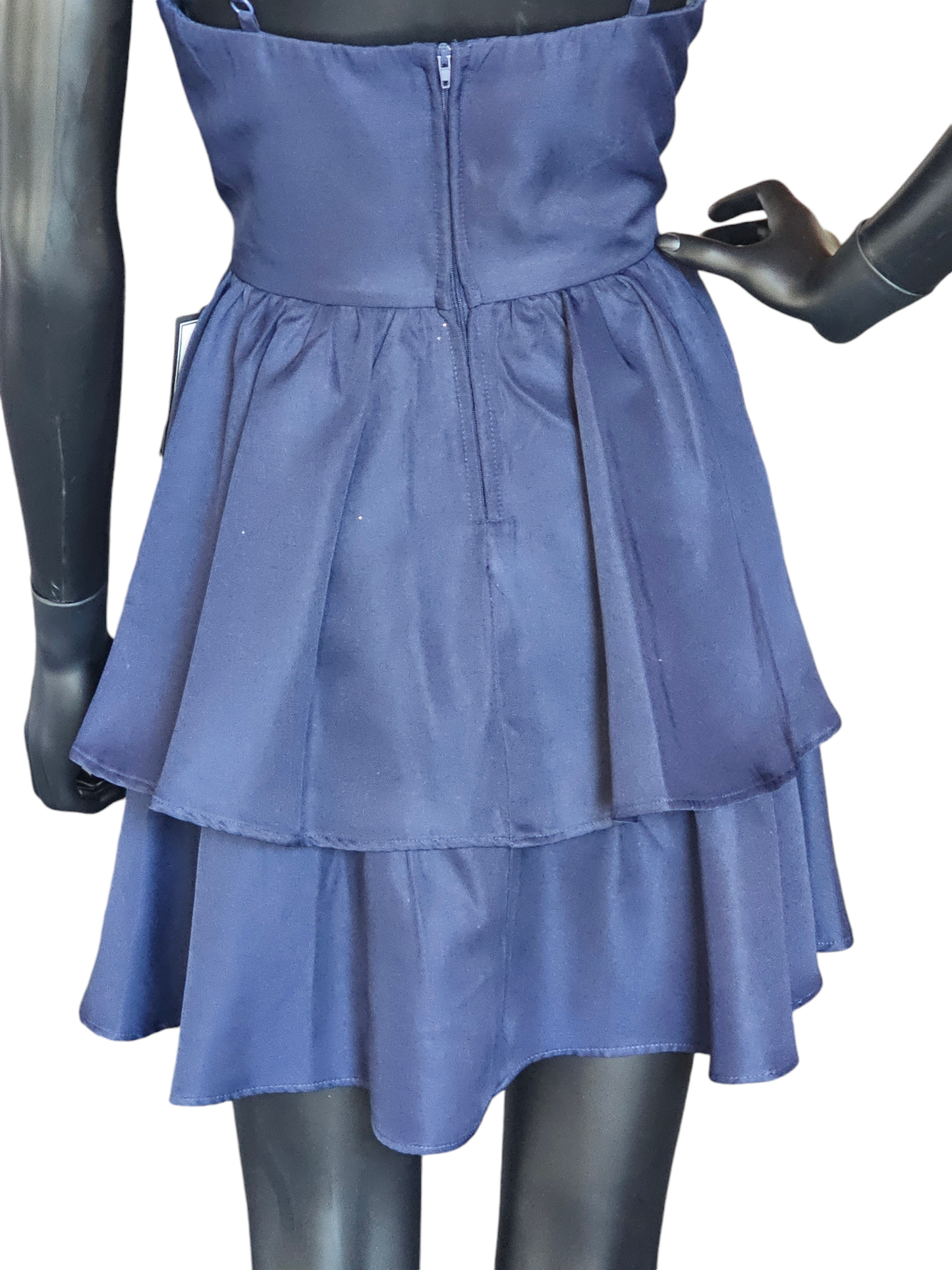 Navy Short Peplum Dress - Speechless - NWT