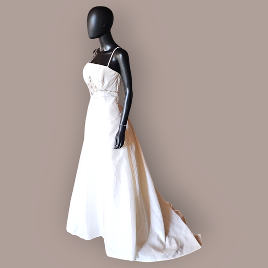 Jasmine Taffeta Diamond Detail Wedding Gown