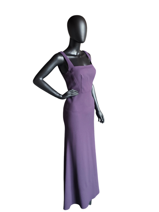 Watters Amethyst Fitted Square Neckline Formal Dress - NWOT
