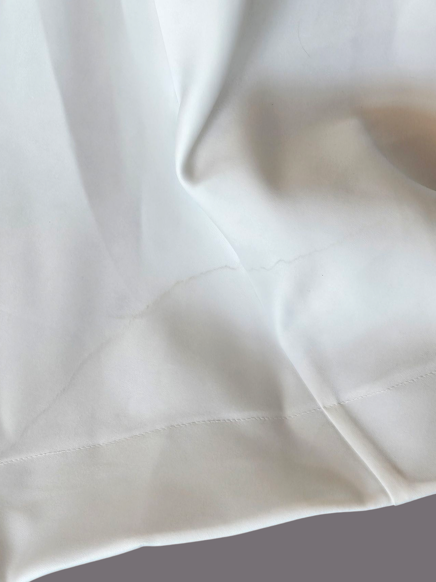 Minimalist A-Line Ivory Satin Spaghetti Strap Wedding Gown