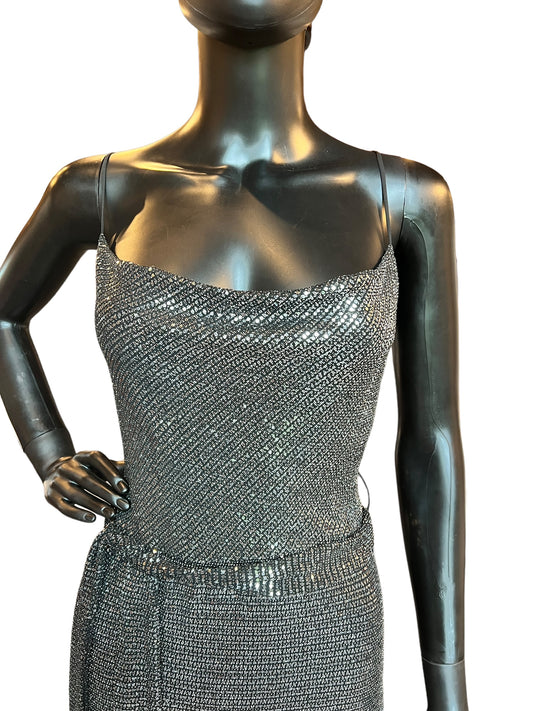 Black Glam Occasion Mid-Length Party Dress - Zara Basic