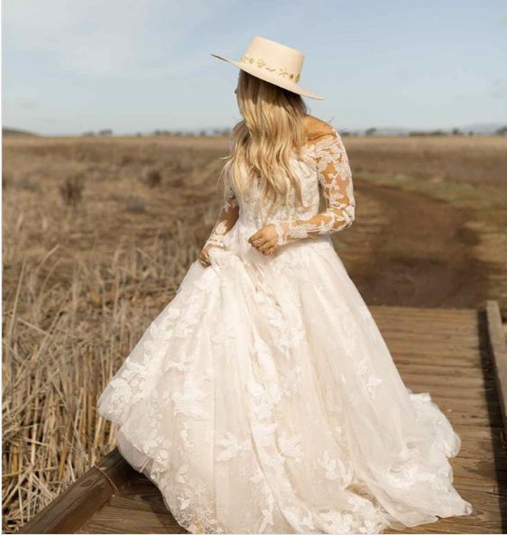 Essence of Australia Style D3293 - Illusion Long Sleeve Floral Blush/Ivory Wedding Gown Essence of Australia Style D3293 - Illusion Long Sleeve Floral Blush/Ivory Wedding Gown