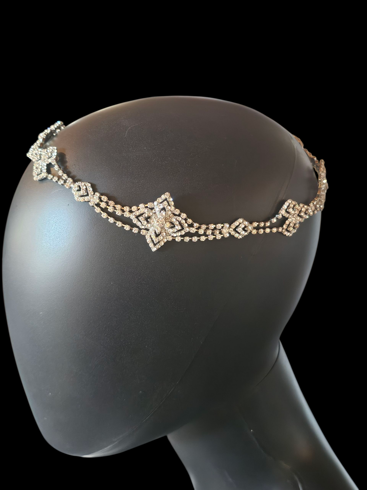 Art Deco Crystal Hair Coronet