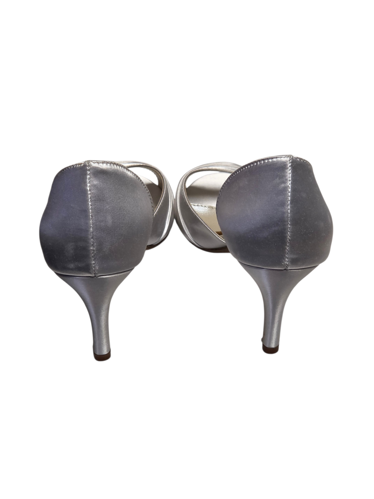 Ivory Satin (Dyable) Asymmetric Pump - Touch Ups