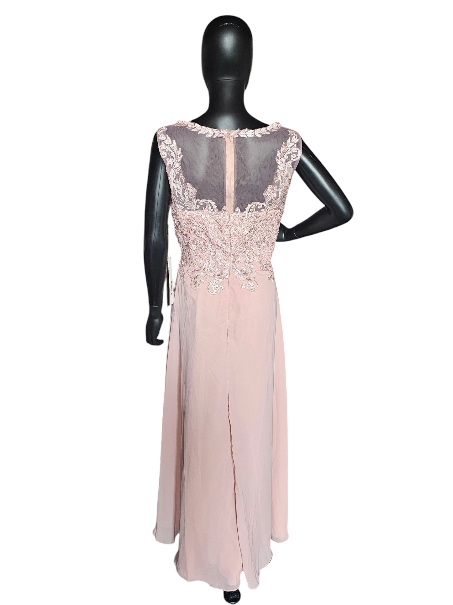 Soft Rose Illusion Bodice Embroidered - NWT