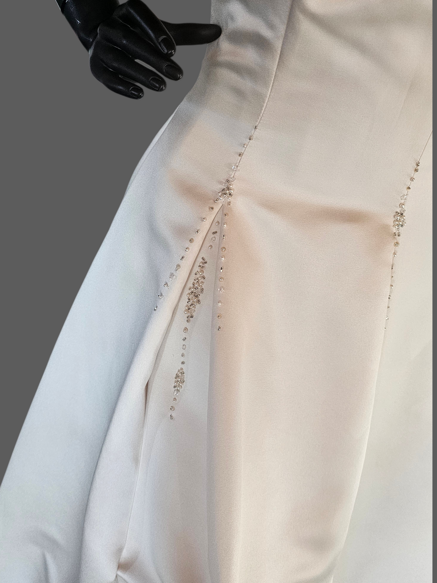 Champagne Strapless Satin - Maggie Sottero