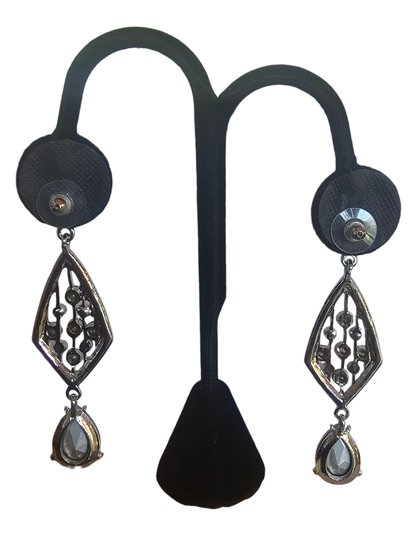 Silver/Sapphire Chandelier Earring
