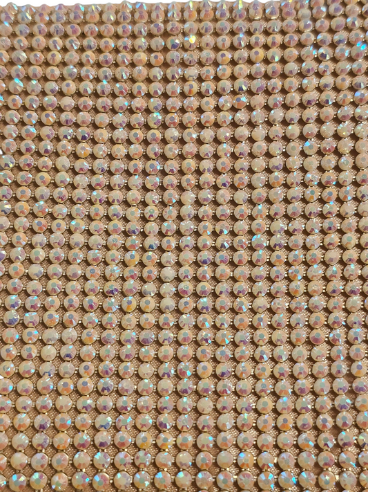 Rose Gold Beaded Square Clutch - Jessica McClintock