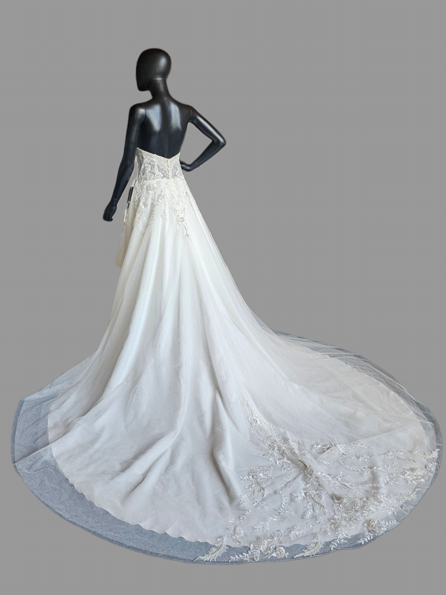 Sparkle A-Line Drop Sleeve - Mori Lee