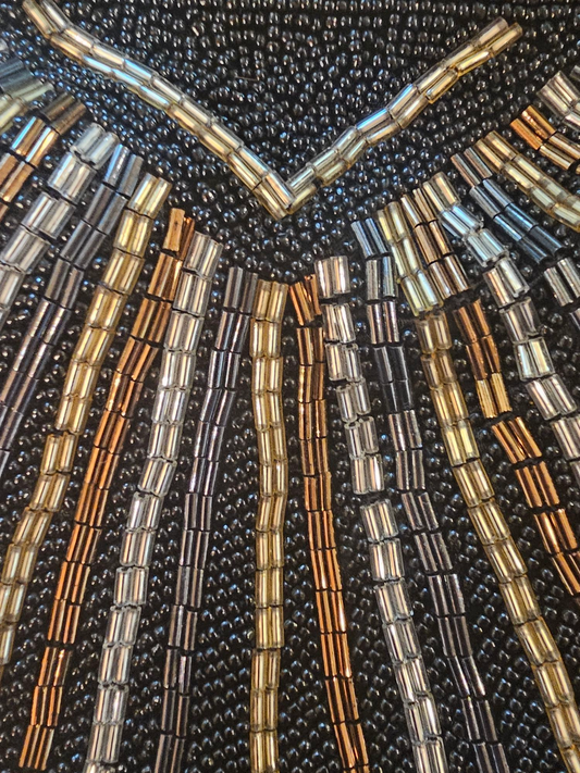 Vintage Shell Beaded Clutch