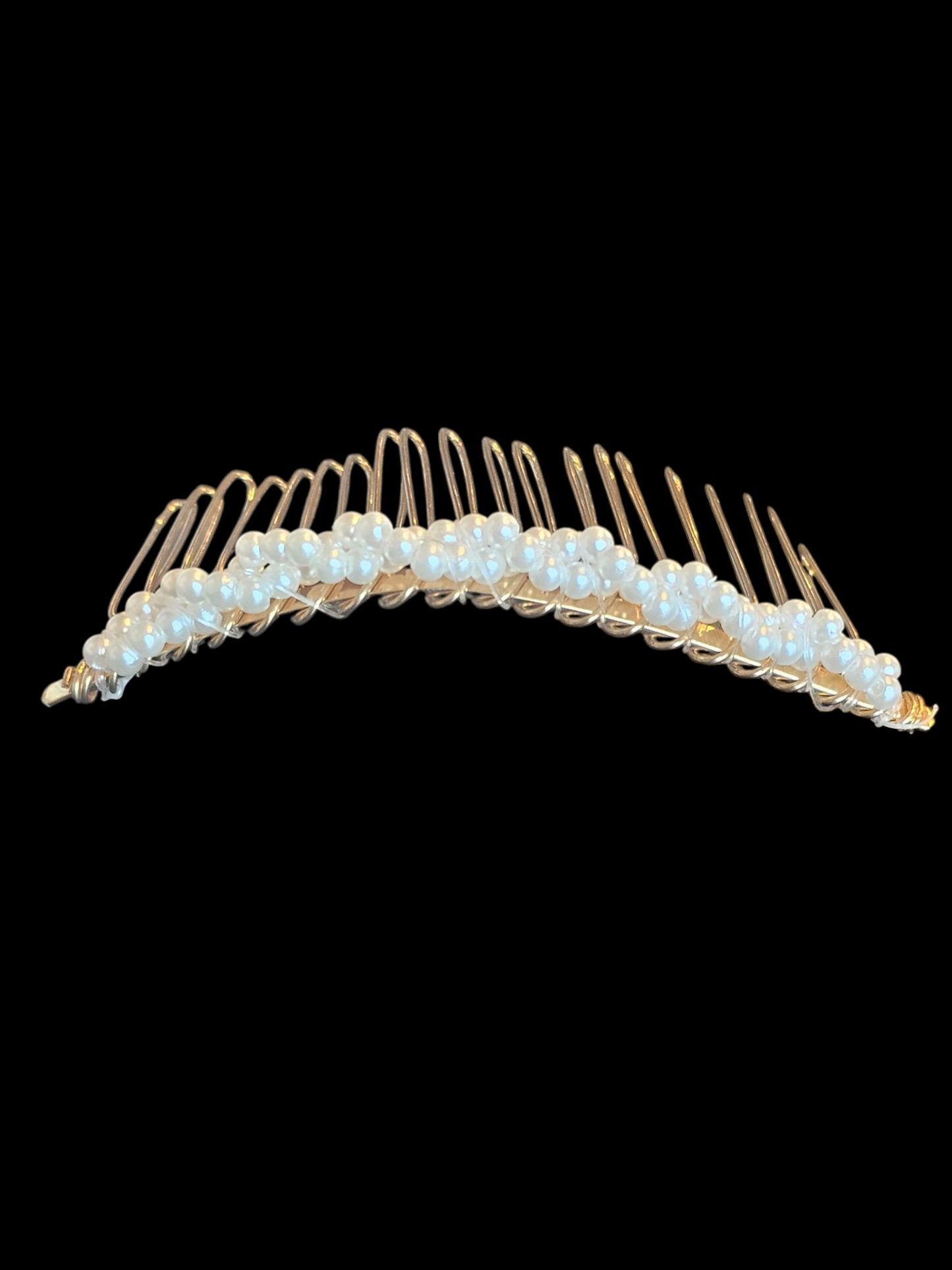Minimal Pearl Hair Comb