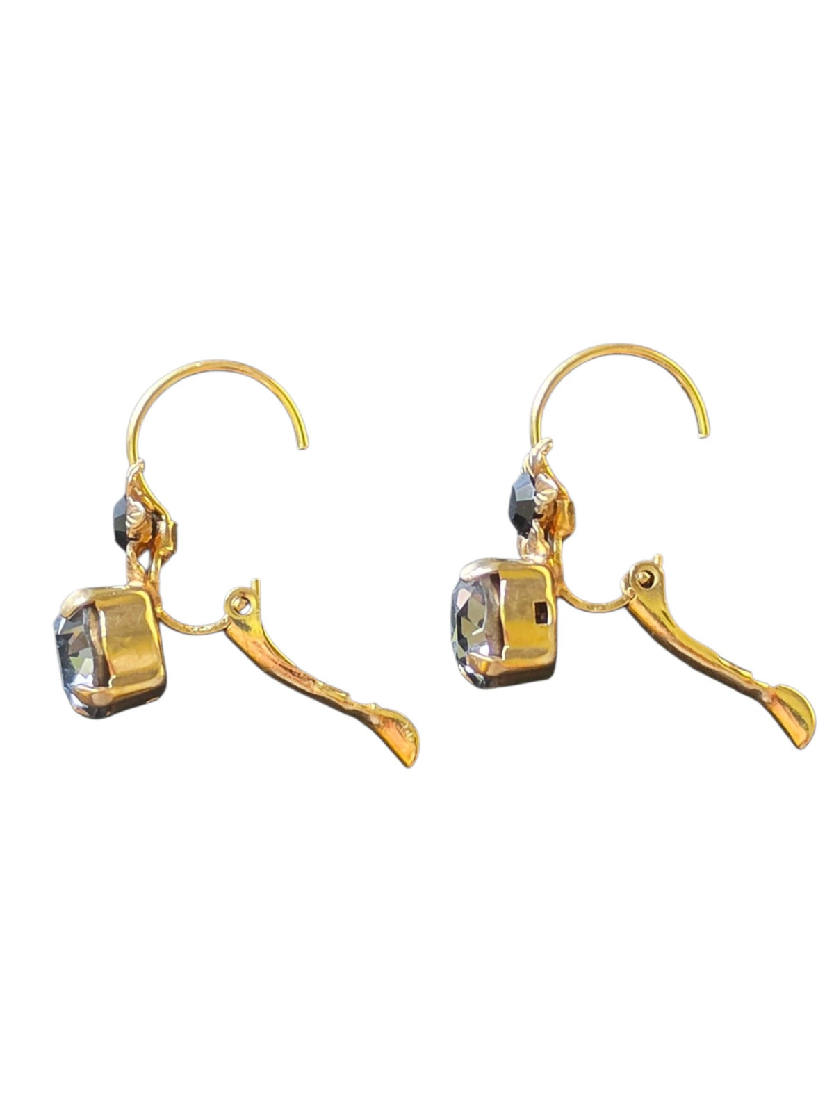 Gold/Black/Grey Small Drop Earring