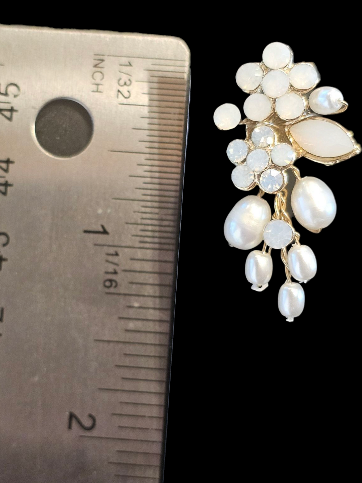 Freshwater Pearl/Moonstone Earring