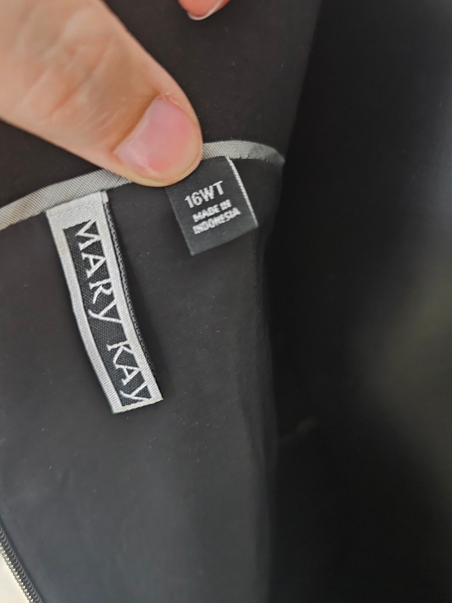 Black Mary Kay Fitted Cocktail Cap Sleeve Dress