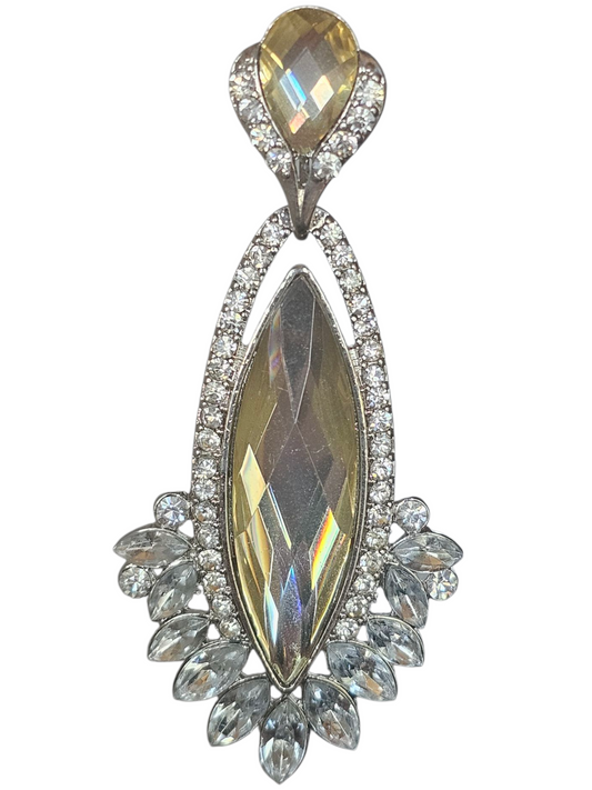 Large Citrine Crystal Chandalier Earring