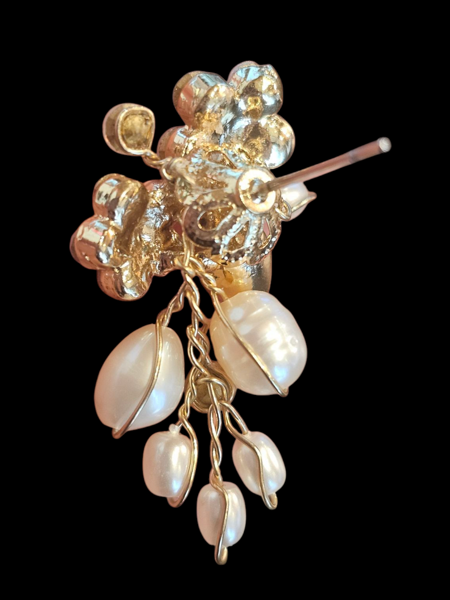 Freshwater Pearl/Moonstone Earring