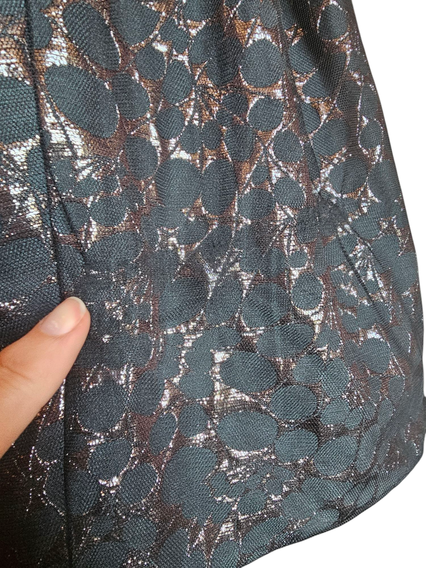 Black/Silver Jaquard Cocktail Dress - BCBG Max